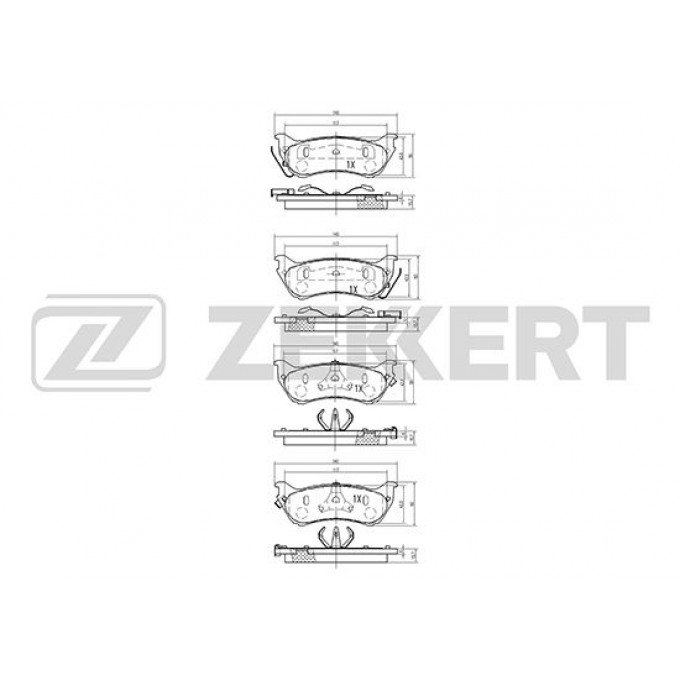 Тормозные колодки ZEKKERT дисковые BS-2468 BS2468