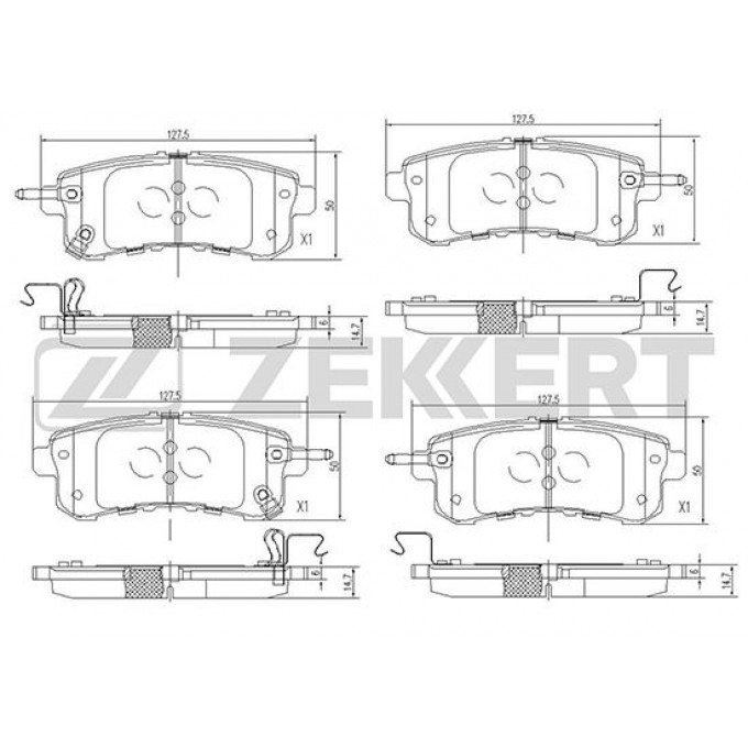 Тормозные колодки ZEKKERT дисковые BS-2523 BS2523