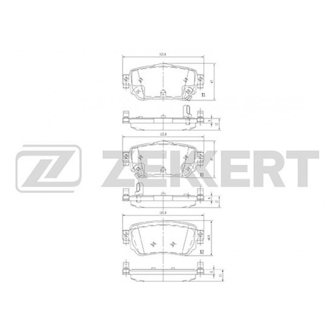 Тормозные колодки ZEKKERT дисковые BS-2524 BS2524