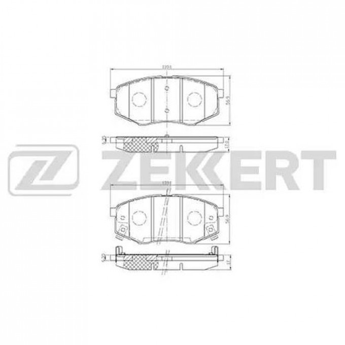 Тормозные колодки ZEKKERT передние BS2815