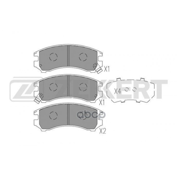 Колодки Торм. Диск. Передн. Nissan Sunny Ii 86- Suzuki Swift (Ea Ma Ah Aj) 89- Zekkert BS3032