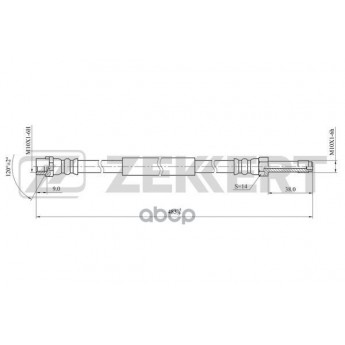 Шланг Тормозной Задний Vw Lt 28-35 Ii 96-  Lt 28-46 Ii 96- ZEKKERT арт. BS9484