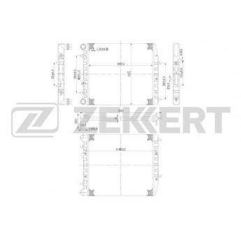 Радиатор охлаждения двигателя ZEKKERT MK-1008