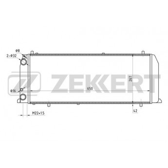 Радиатор охлаждения двигателя ZEKKERT MK-1020