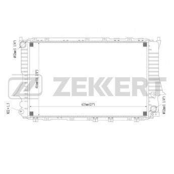 Радиатор охлаждения двигателя ZEKKERT MK-1025