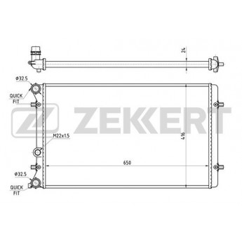 Радиатор охлаждения двигателя ZEKKERT MK-1089