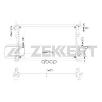 Радиатор Охл. Дв. Ford Focus 98- ZEKKERT арт. mk-1122