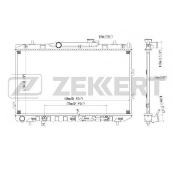 Радиатор охлаждения двигателя ZEKKERT MK-1226