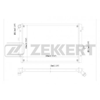 Радиатор охлаждения двигателя ZEKKERT MK-1234